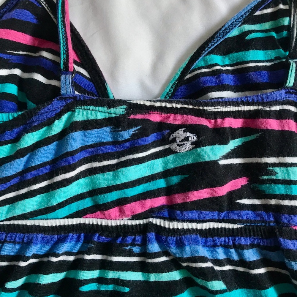Y2K Billabong Striped Babydoll Mini Dress - Picture 7 of 7